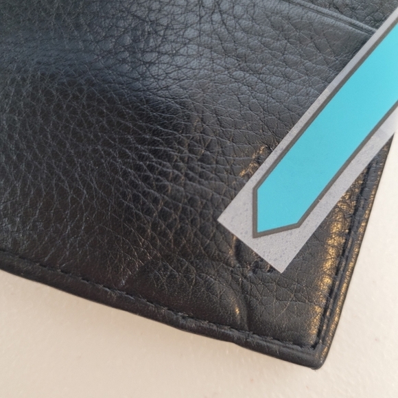 Polo Ralph Lauren Black Pebbled Leather Card Case w/ Money Clip - Picture 8 of 9